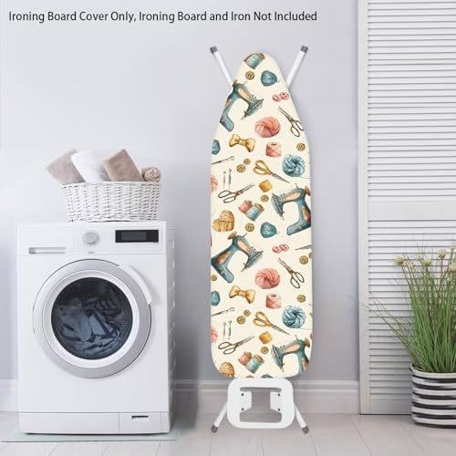 Sewing Machine Ironing Board Cover, Stain Resistant Needle and Thread Button - Image 4