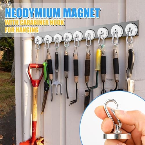 Magnetic Hooks Heavy Duty 150Lbs, 4 Pack Super Strong Magnetic Hooks - Image 7