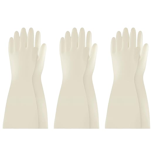 BOOMJOY Nitrile Cleaning Gloves, Long Cuff Dishwashing Gloves Heavy Duty by BOOMJOY