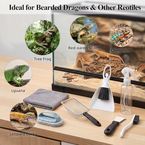 7-in-1 Reptile Tank Cleaning Kit, Complete Terrarium Enclosure Tool Set - Image 7