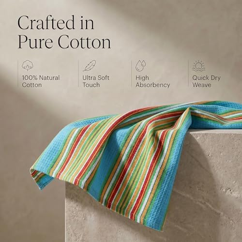 Urban Villa Kitchen Towels Cotton Dish Towels 20”x30” Azure - Image 4