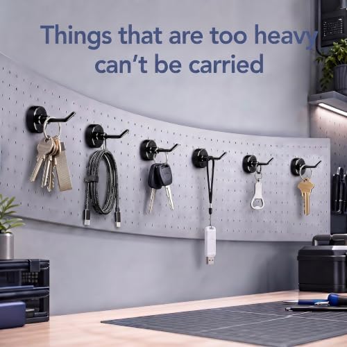 Magnetic Hooks, 6 Pack Long Magnet Hooks - Image 7