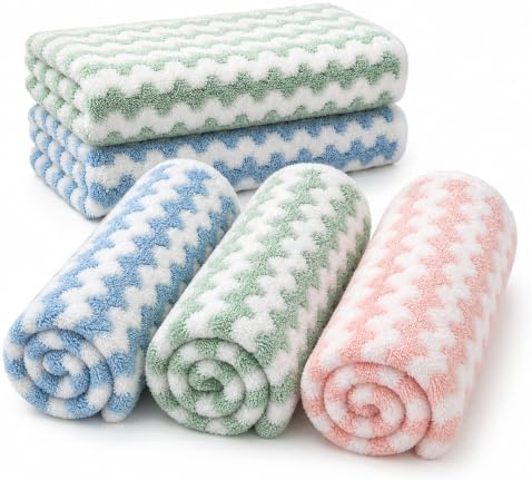 Microfiber Cleaning Towels, Textured Multi-Purpose Cleaning Cloths by Unknown