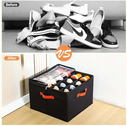 INSTY 2 Pack Shoe Organizer for Closet, Fits up to 32 Pairs, Adjustable - Image 5