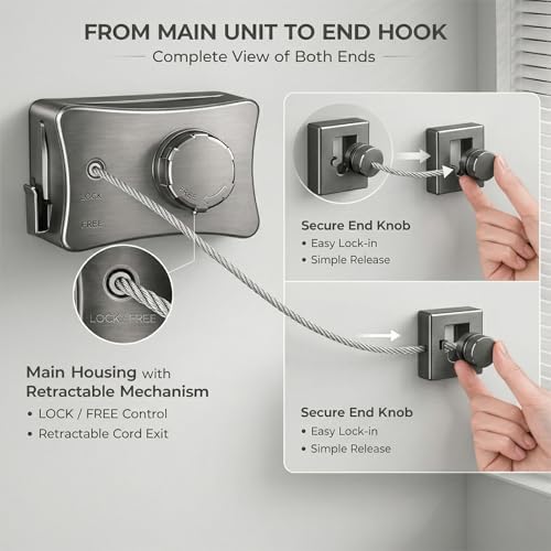 Retractable Clothesline Indoor Outdoor - Image 2