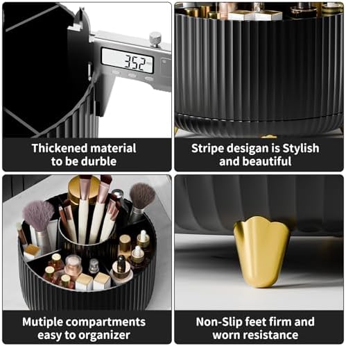 fanado 360° Rotate Makeup Brush Holder Organizer, Makeup Organizers Countertop - Image 4