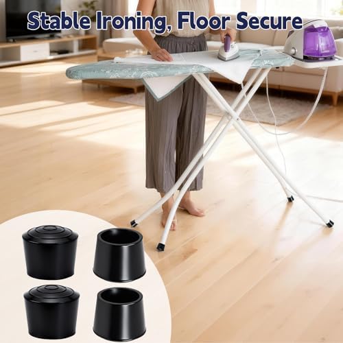 4 Pack Ironing Board Feet Caps, Round Rubber Leg Tip Protectors, Non-Slip - Image 7