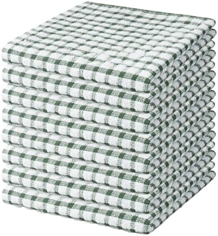Nialnant 8 Pcs Kitchen Dish Rags, 100% Cotton Kitchen Towels by Nialnant