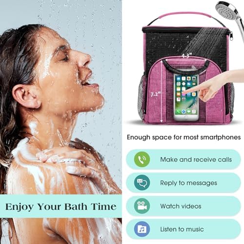 Attmu Portable Shower Caddy College Tote Bag, Quick Dry Hanging Toiletry Bag - Image 5