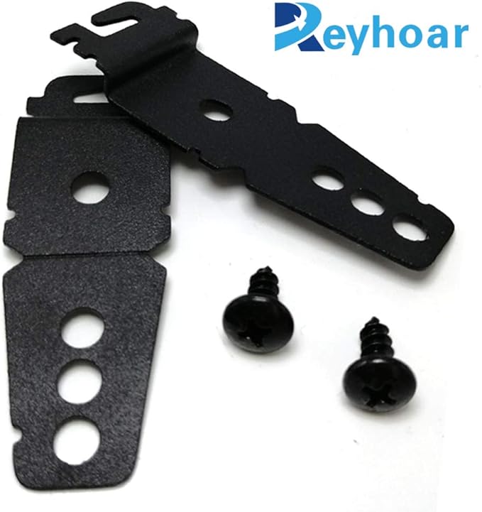 (Upgraded) 2 Pack 8269145 Dishwasher Mounting Bracket Black Replacement with Screws Compatible with Whirlpool & KitchenAid Dishwashers, Replaces Wp8269145, Ap3039168, Ps393134