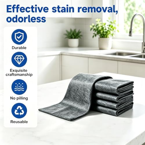 5 Pack Genie Cloth Magic Cloth, Magical Cleaning Towels, Towel Magical - Image 4