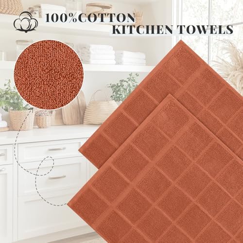 Homaxy 100% Cotton Kitchen Towels 18"x28", 8 Pack Dish Towels - Image 3