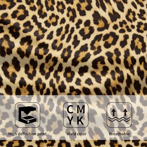 Leopard Print Kitchen Tea Dish Towels 2 Pack Soft Absorbent Funky Cheetah Hand - Image 7