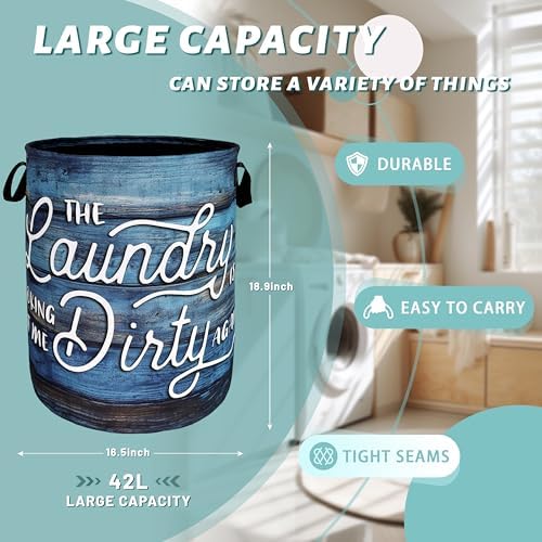 Looking At Me Dirty Again Laundry Hamper Foldable Tote Bag - Image 2