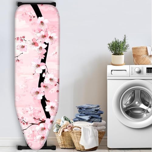 Nuxovilar Pink Cherry Blossom Ironing Board Cover 15x54 Polyester - Image 3