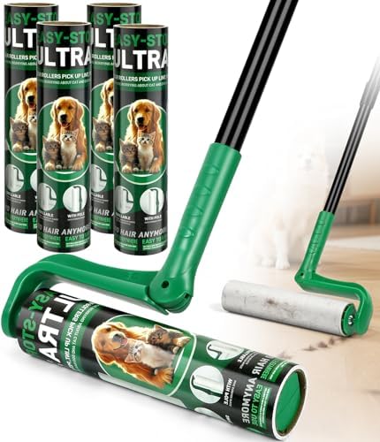 10" Large Lint Roller for Floor Carpet Pet Hair Extra Sticky by VOUBIEN
