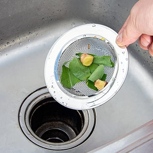 CORNERJOY 2PCS Kitchen Sink Strainer-Stainless Steel Mesh Drain Strainer - Image 5