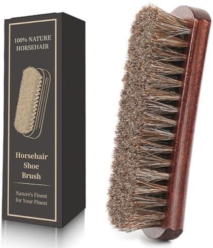 100% 7in Horsehair Shoe Brush Horse Hair Brush by Unknown