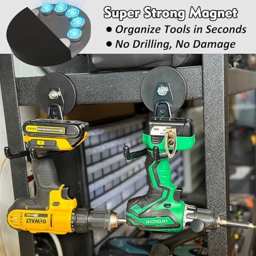 MUTUACTOR Super Strong Magnetic Hooks, Heavy Duty Magnetic Garage Hooks - Image 5