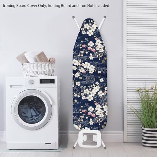 Plum Blossom Iron Board Cover Stain Resistant Ironing Board Replacement Cover - Image 3