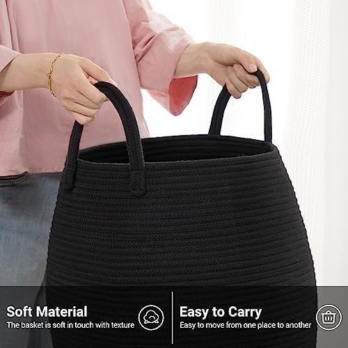 Extra Large Laundry Hamper Basket 105L Woven Blanket Basket - Image 5