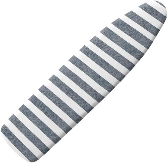 Gray White Stripes Ironing Board Cover Nordic Style Classic Striped Polyester by Daulesho
