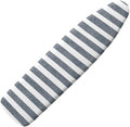 Gray White Stripes Ironing Board Cover Nordic Style Classic Striped Polyester by Daulesho