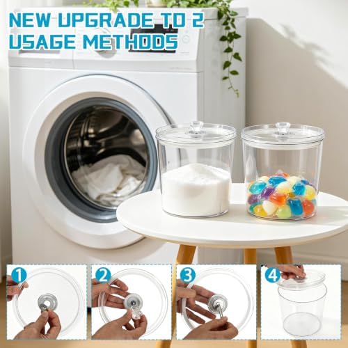2Pc 108oz Laundry Room Organization and Storage Container - Image 5