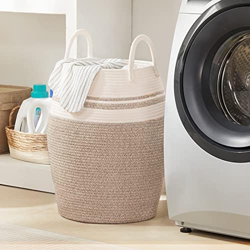 Extra Large Laundry Hamper Basket 105L Woven Blanket Basket - Image 4
