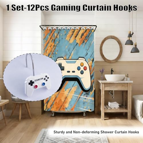 12 Pcs Game Theme Shower Curtain Hooks - Image 4