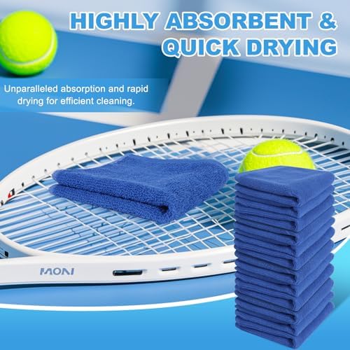 Washcloths Set, 12x12 Inch Blue - Image 5