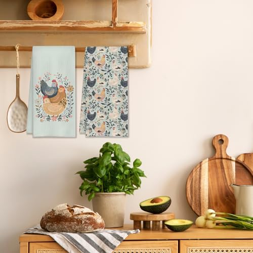 Farmhouse Chicken Rooster Kitchen Towels, Chicken Dish Towels, Rooster Decor - Image 5
