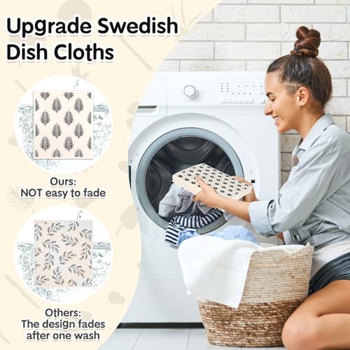 Lucomb 10 Pack Swedish Dish Cloths Reusable - Image 5