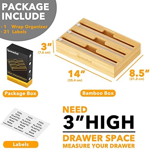 SpaceAid WrapNeat 3 in 1 Wrap Organizer - Image 3