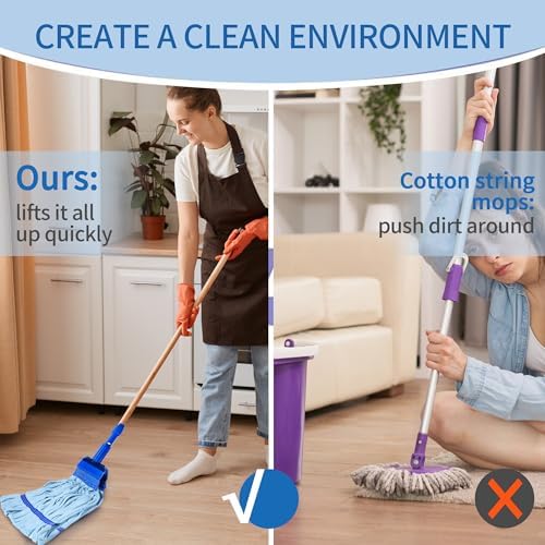 2 Pack - Large Commerical Microfiber Tube Mop 400GSM - Heavy Duty Industrial - Image 4