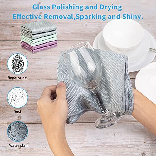 Streak Free Lint Free Microfiber Window Cleaning Cloth, Best Glass Car Shiny - Image 3