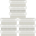 120 Pack Curtain Rings with Clips, Drapery Clips with Rings, Drapes Rings 1.26 by AMZSEVEN