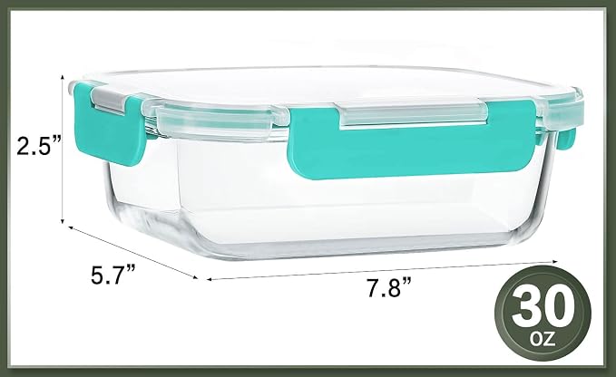 10 Packs 30 oz Glass Meal Prep Containers - Image 2