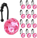Sunlit Luxury Design Round Hot Pink Diamond Crystal Gem Bling by Sunlit