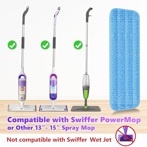 6 Pack Reusable Mop Pads Compatible - Image 2