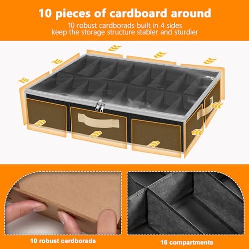 homyfort Under the Bed Shoe Storage Organizer - Image 6