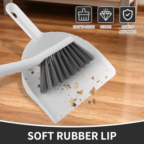 Mini Broom and Dustpan Set, Small Dust Pan and Brush Set - Image 3