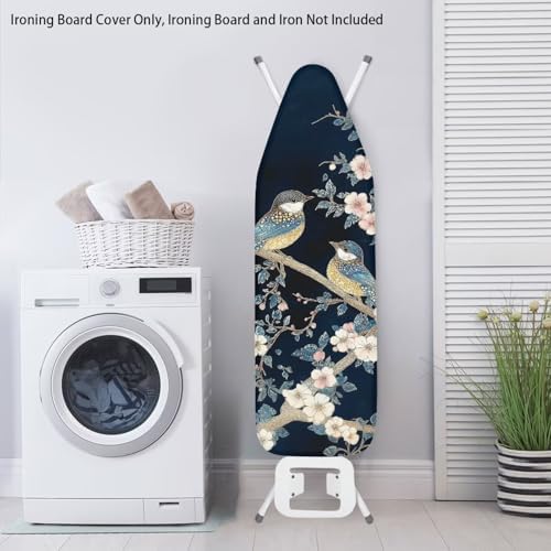 Ironing Board Cover with Plum Blossom Bird Iron Board Covers with Elastic Edge - Image 3