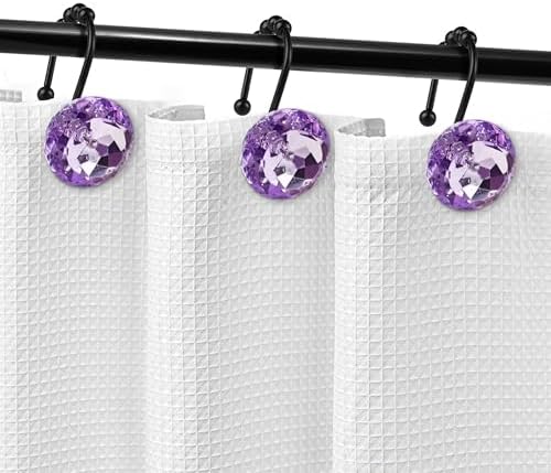 Sunlit Luxury Design Round Purple Diamond Crystal Gem Bling - Image 5