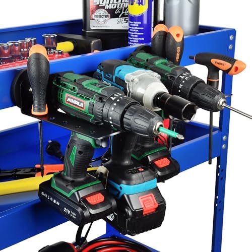 ULIBERMAGNET Power Tool Organizer, 3 Slot Utility Storage Rack Shelf - Image 7