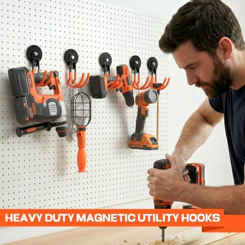 Heavy Duty Magnetic Utility Hooks ，J-Type Storage Hooks, - Image 4