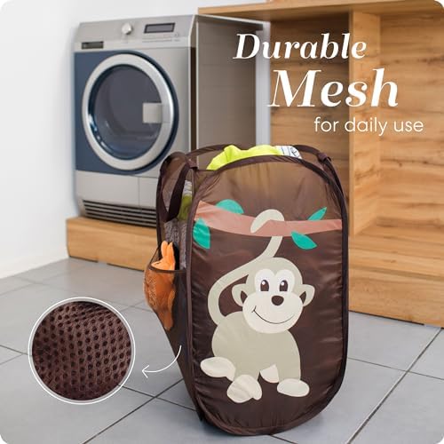 Handy Laundry Collapsible Mesh Pop Up Laundry Hamper 14 x 13 x 24 in - Image 5
