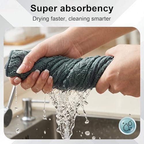 Dual-Sided Microfiber Cloths, 12x12 Lint-Free 6-Pack - Image 5