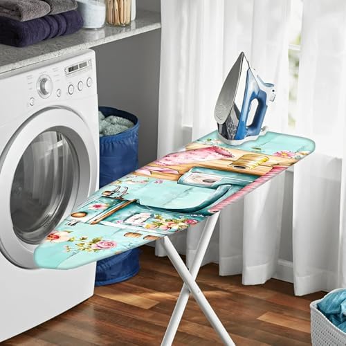 Nuxovilar Floral Sewing Machine Ironing Board Cover 15x54 Polyester - Image 6