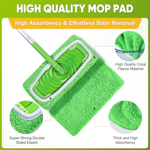6-Pack Reusable Microfiber Mop Pads Compatible - Image 3